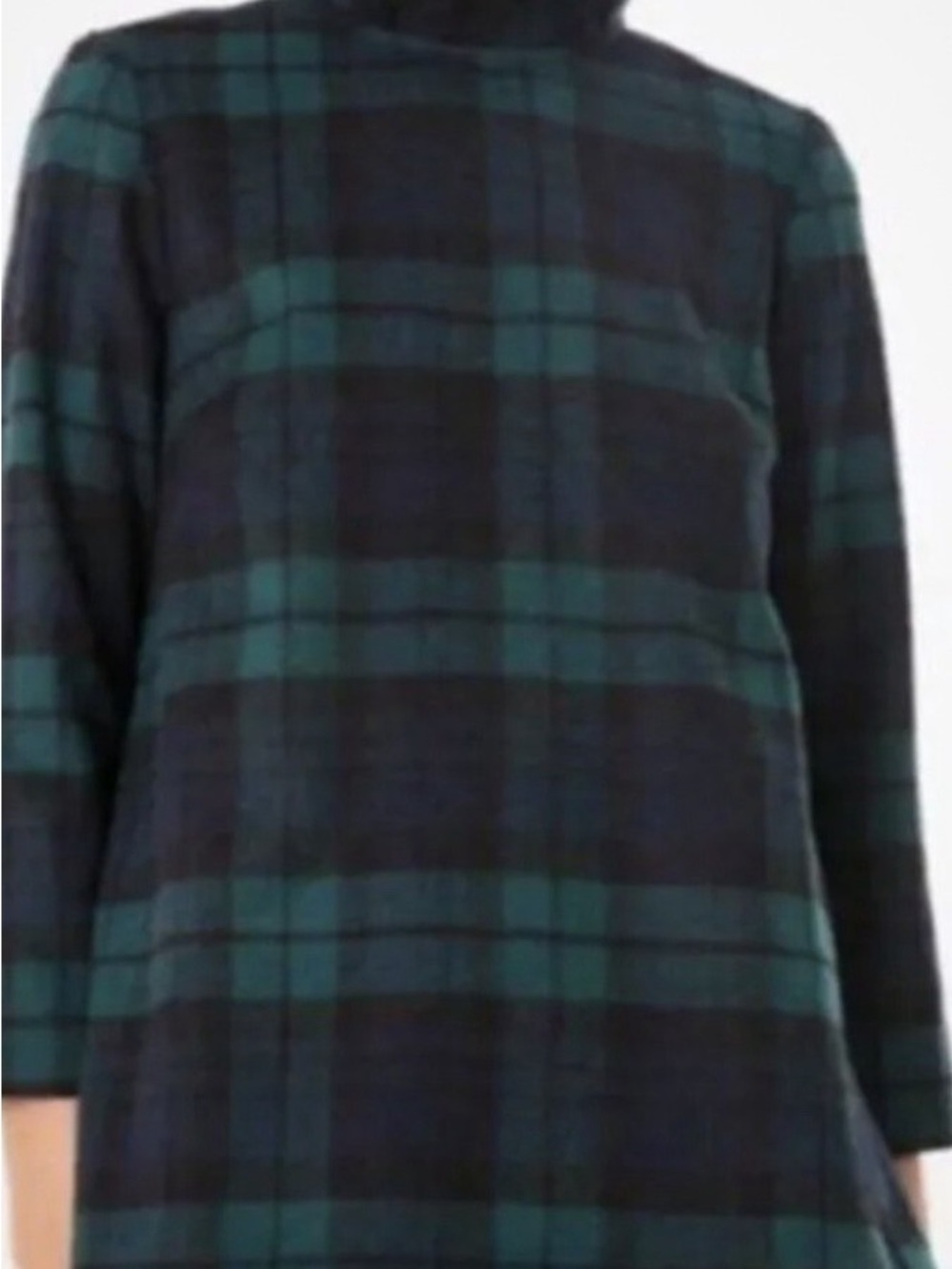 Tuckernuck tartan blouse w/ back bow - size S